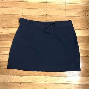 A&F Scarlett mini skort | Belted Navy Mini Skirt
